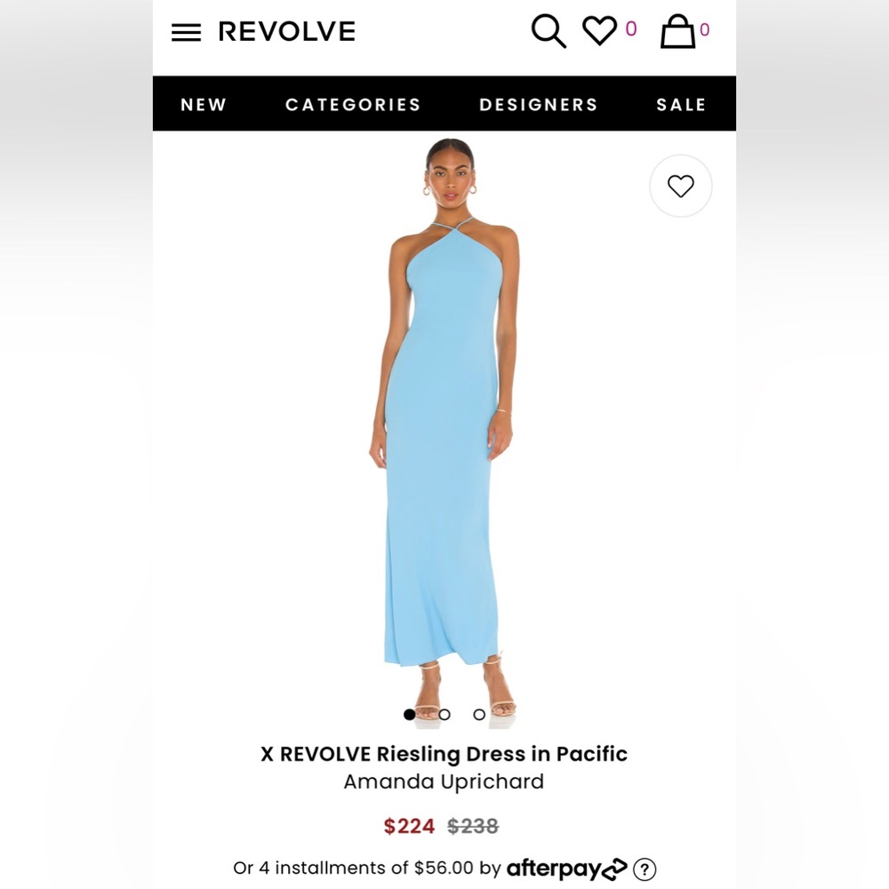 EUC - Amanda Uprichard Maxi Dress - Size Small